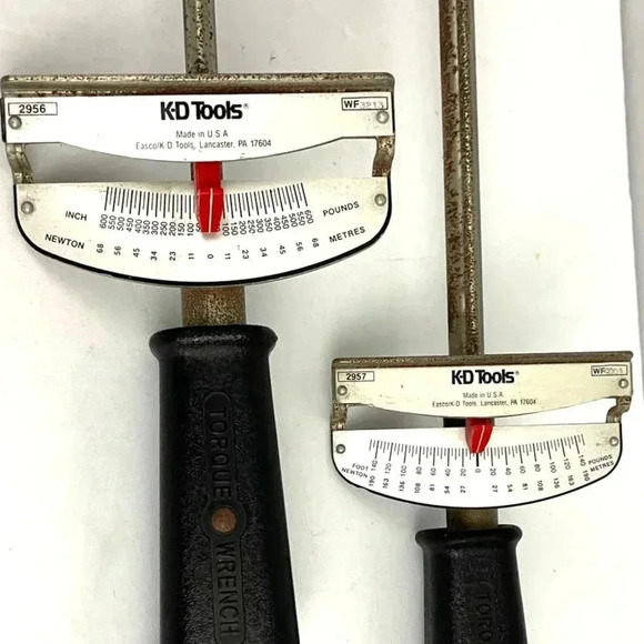 VTG K-D Tools Manual Torque Wrench K-D No. 2956 2957 LOT of 2 - Picture 2 of 9